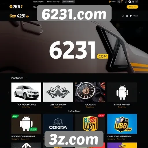 Navegação e design do site 6231.com